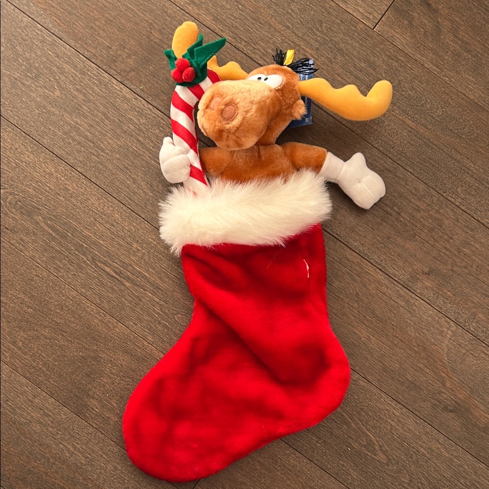 2001 Rocky‎ and Bullwinkle Christmas stocking